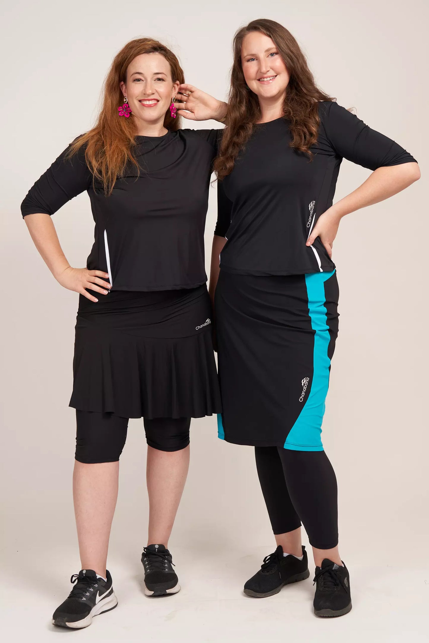 Black and White Exercise Shirt