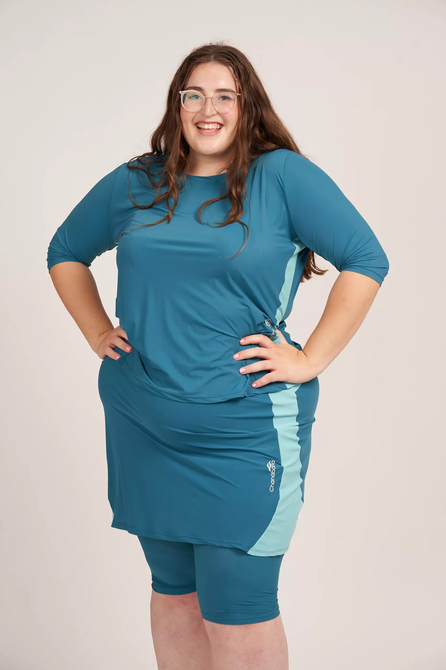 Teal and Sky Chana Skirt
