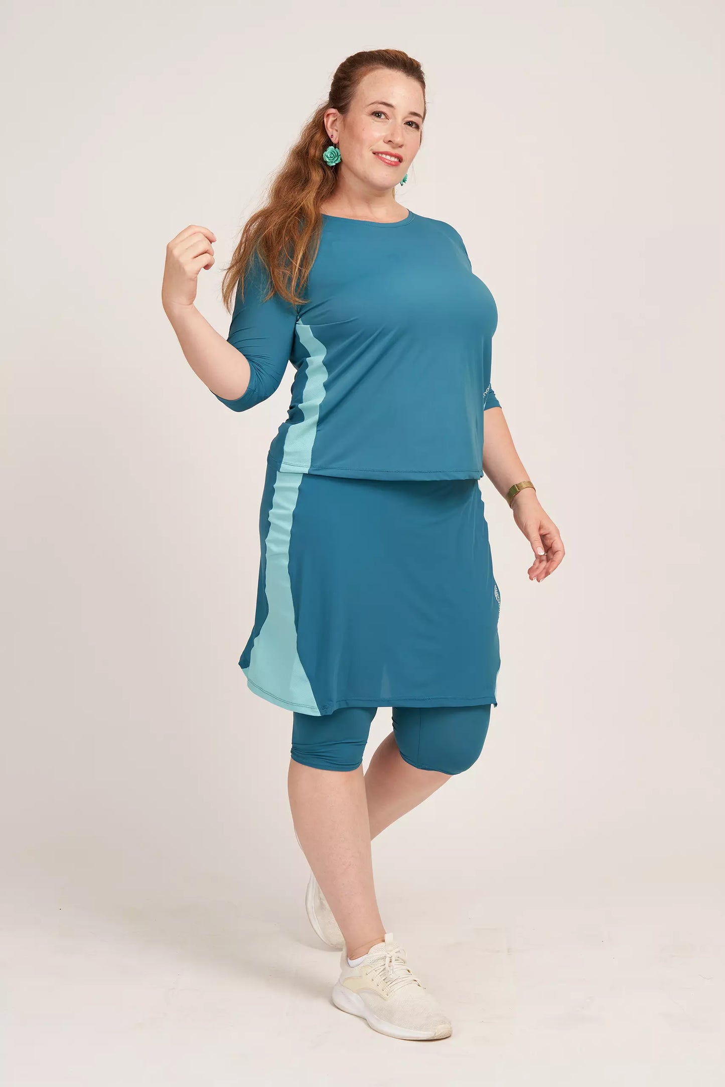 Teal and Sky Chana Skirt