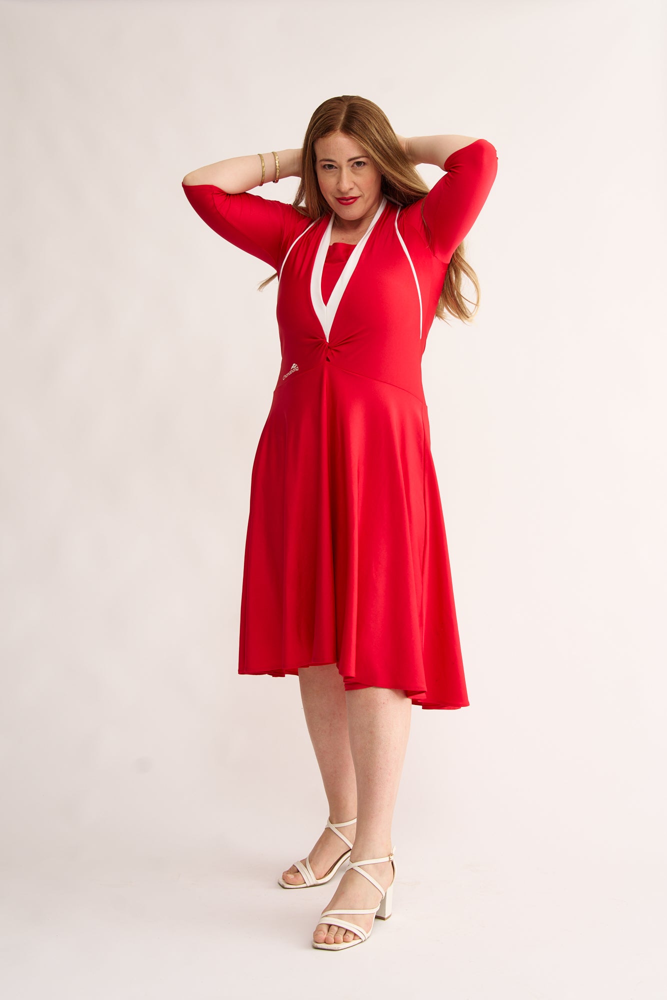 Red Sailor Swimsuit Dress