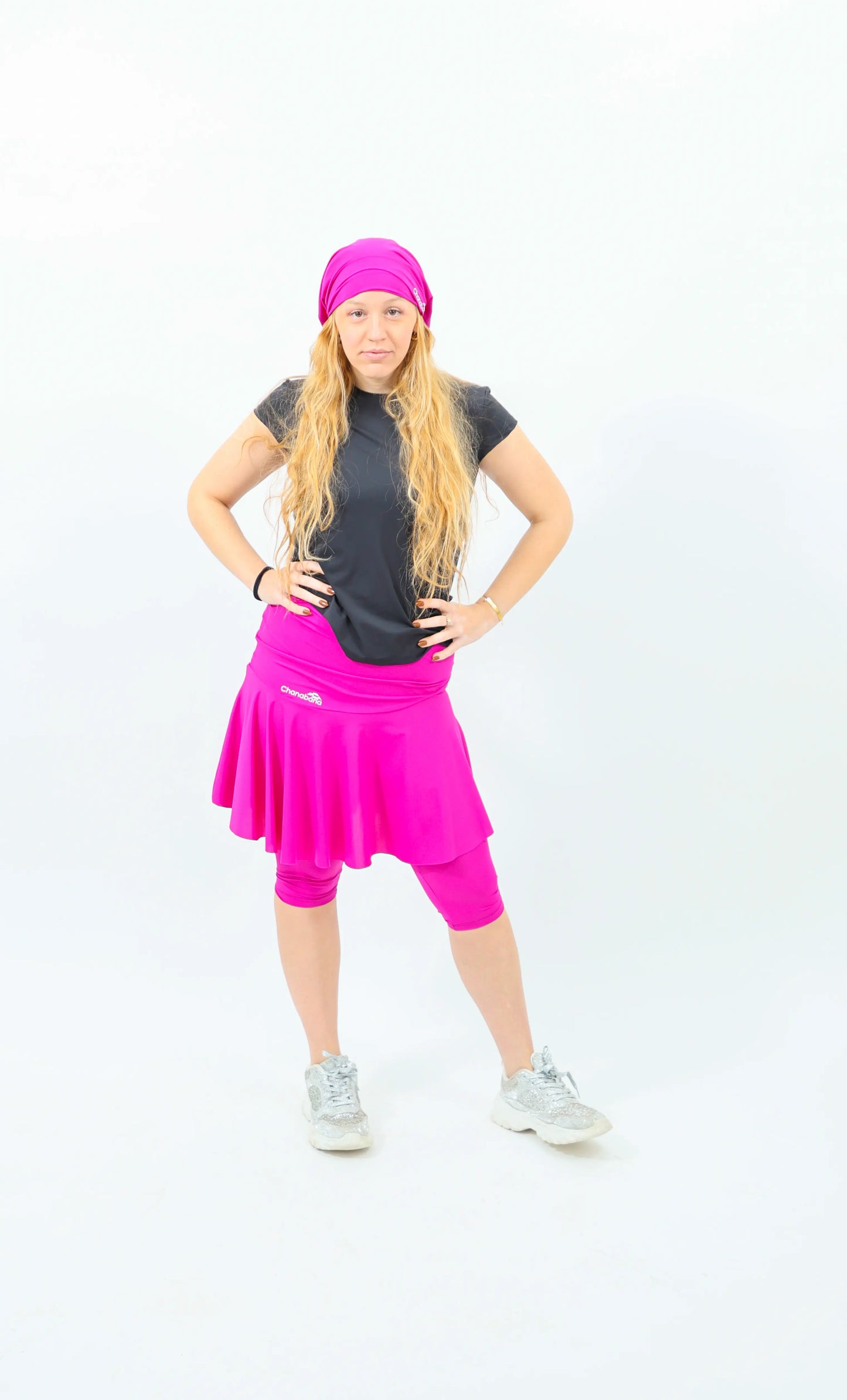 Magenta Tennis Flair Skirt
