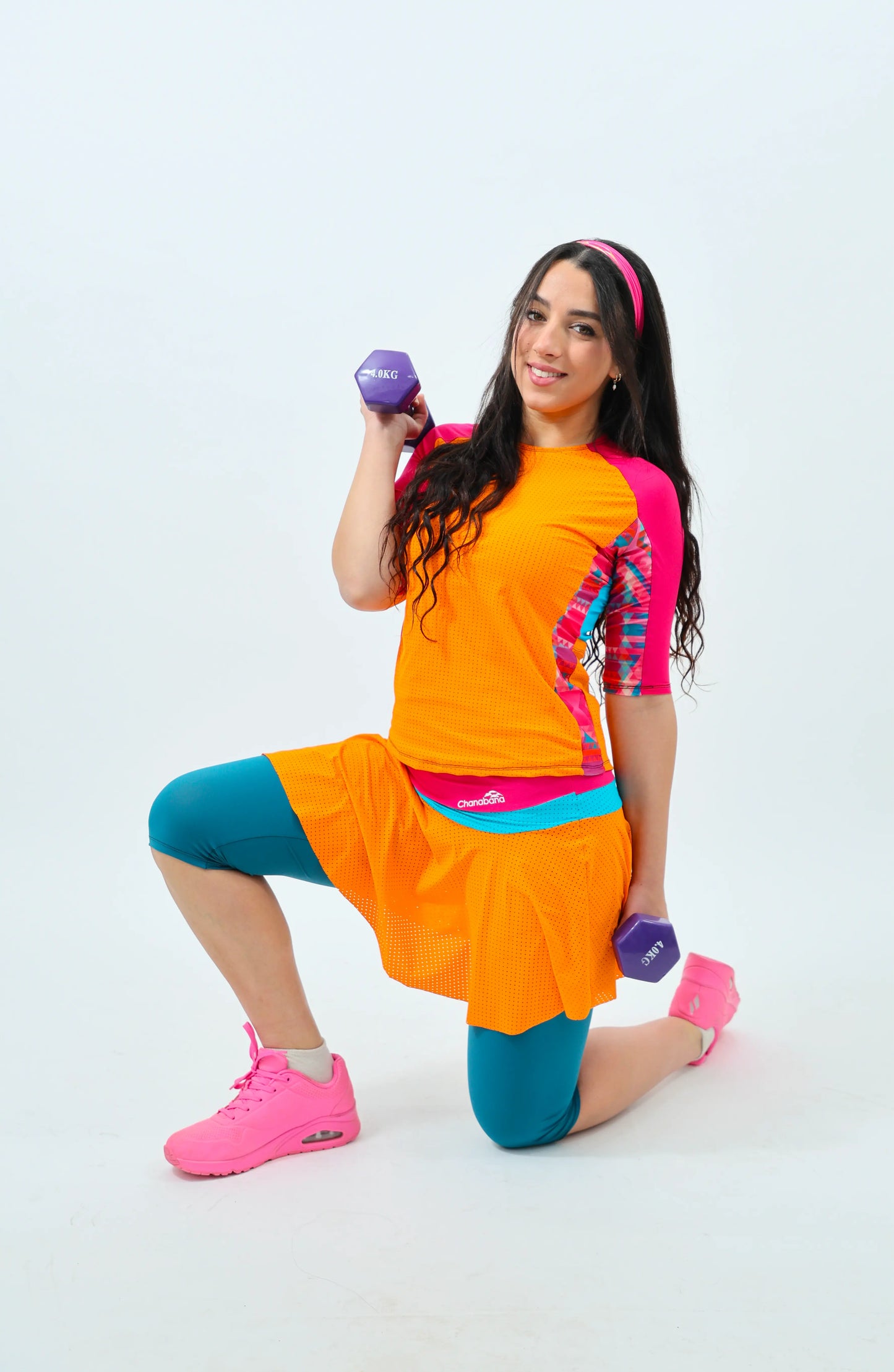 COLOR BLOCK Mesh Tennis Flair Triathlete Set