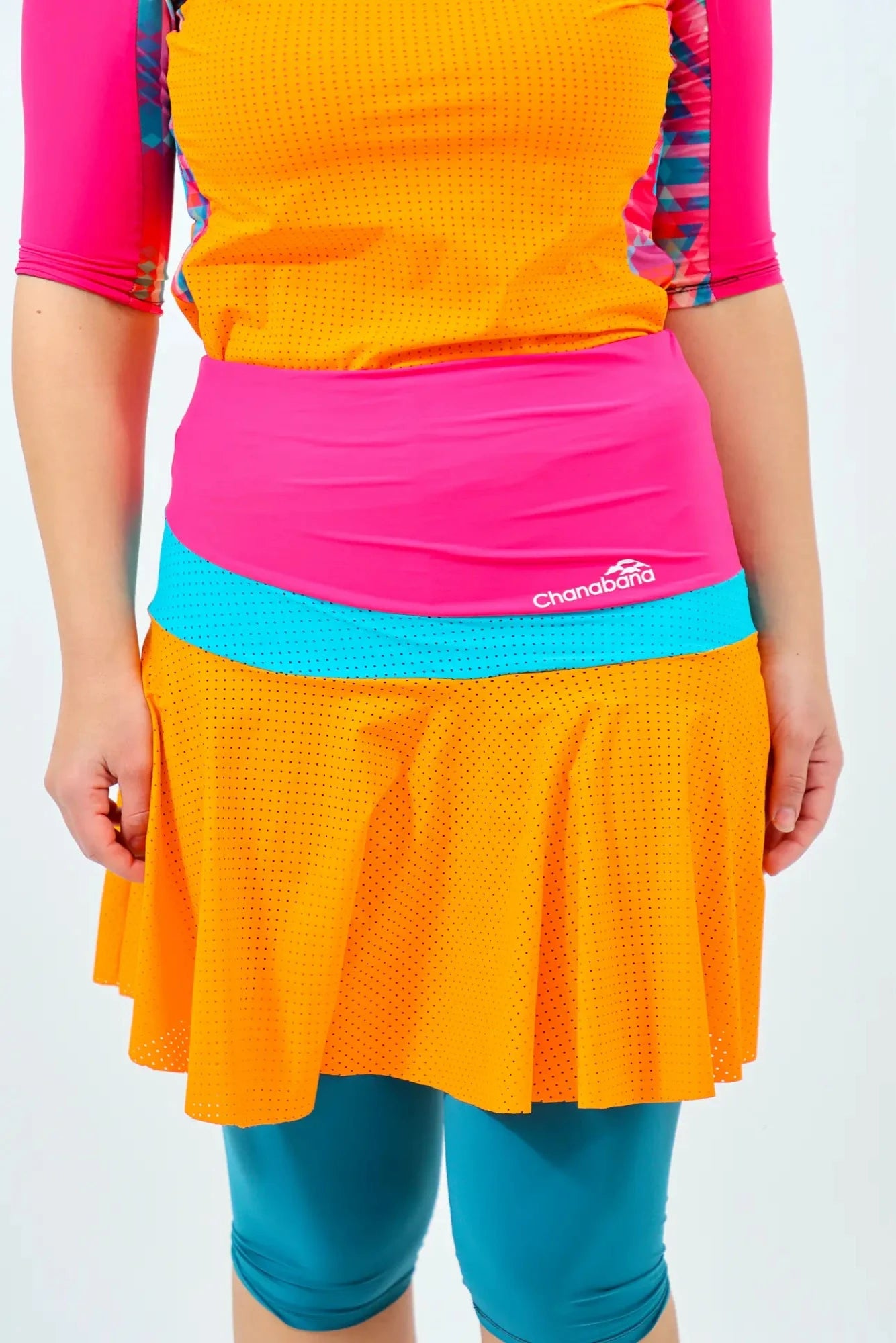 COLOR BLOCK Mesh Tennis Flair Skirt- Limited Edition! – Chanabana
