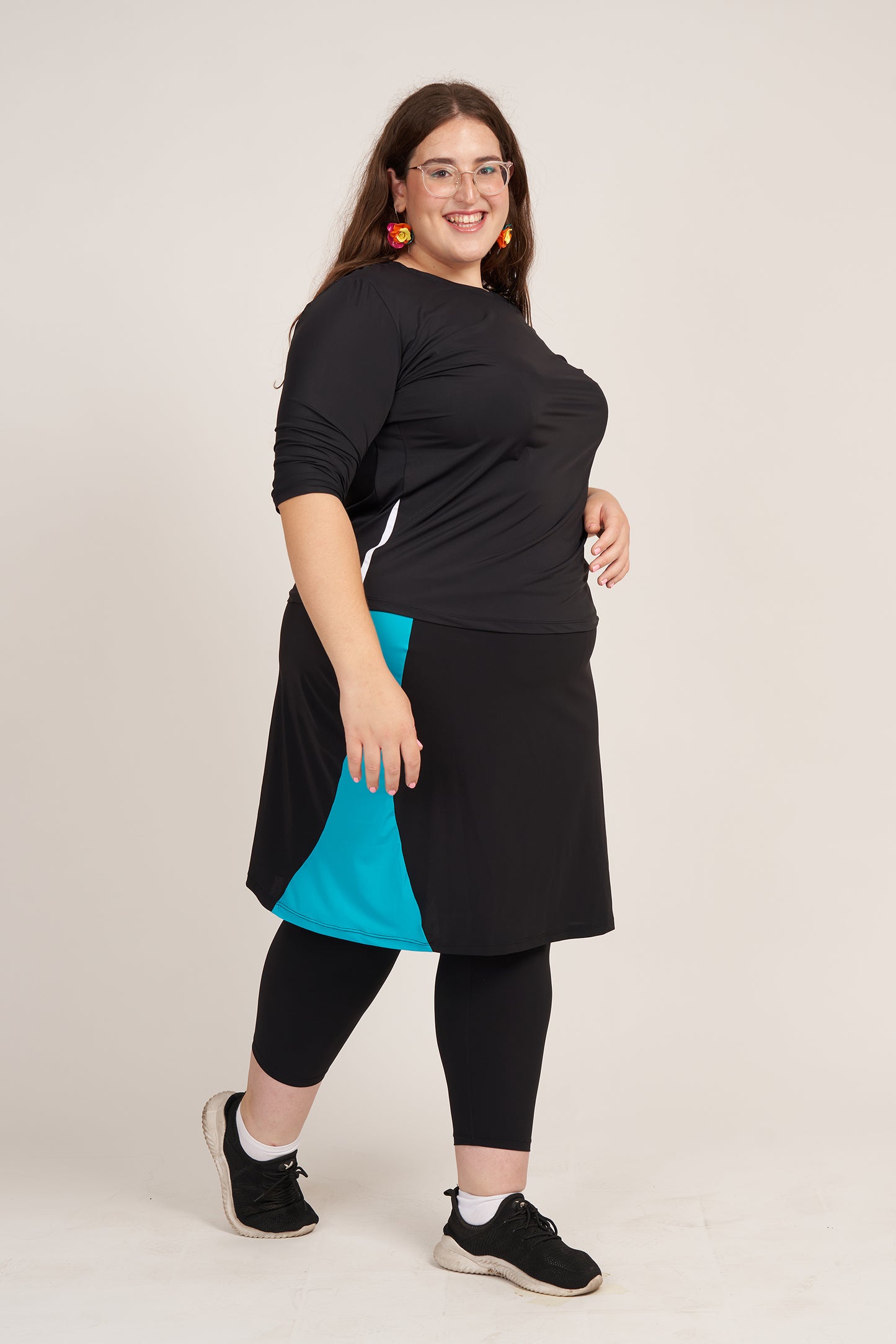 Black Turquoise Leah Skirt