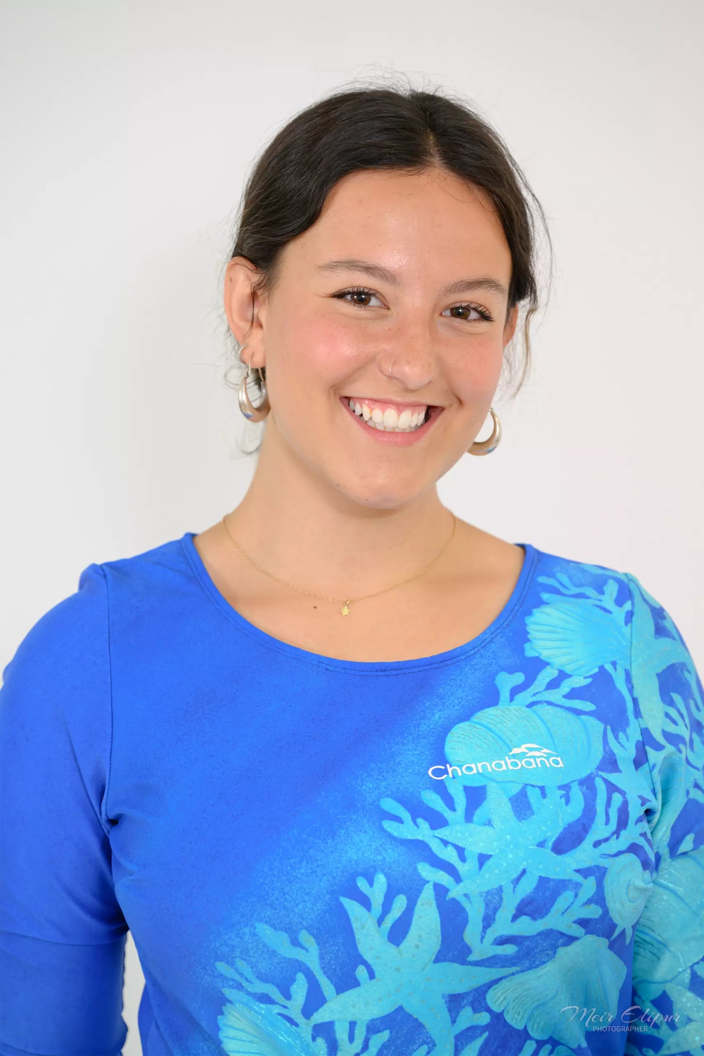 Coral Blue Shimmer Bodysuit