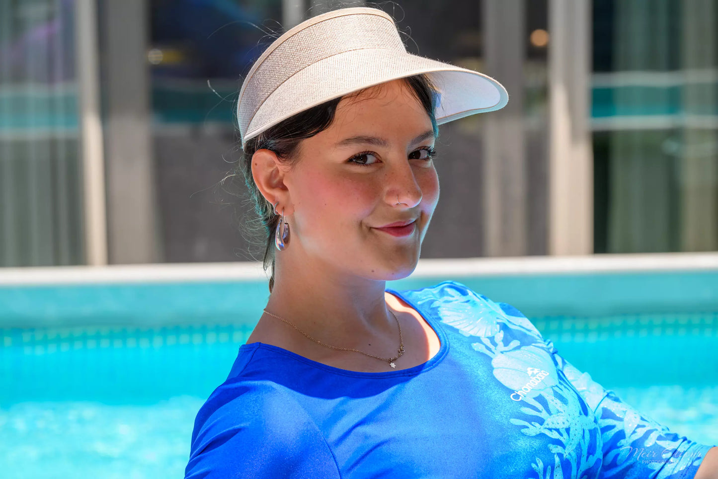 Coral Blue Shimmer Bodysuit