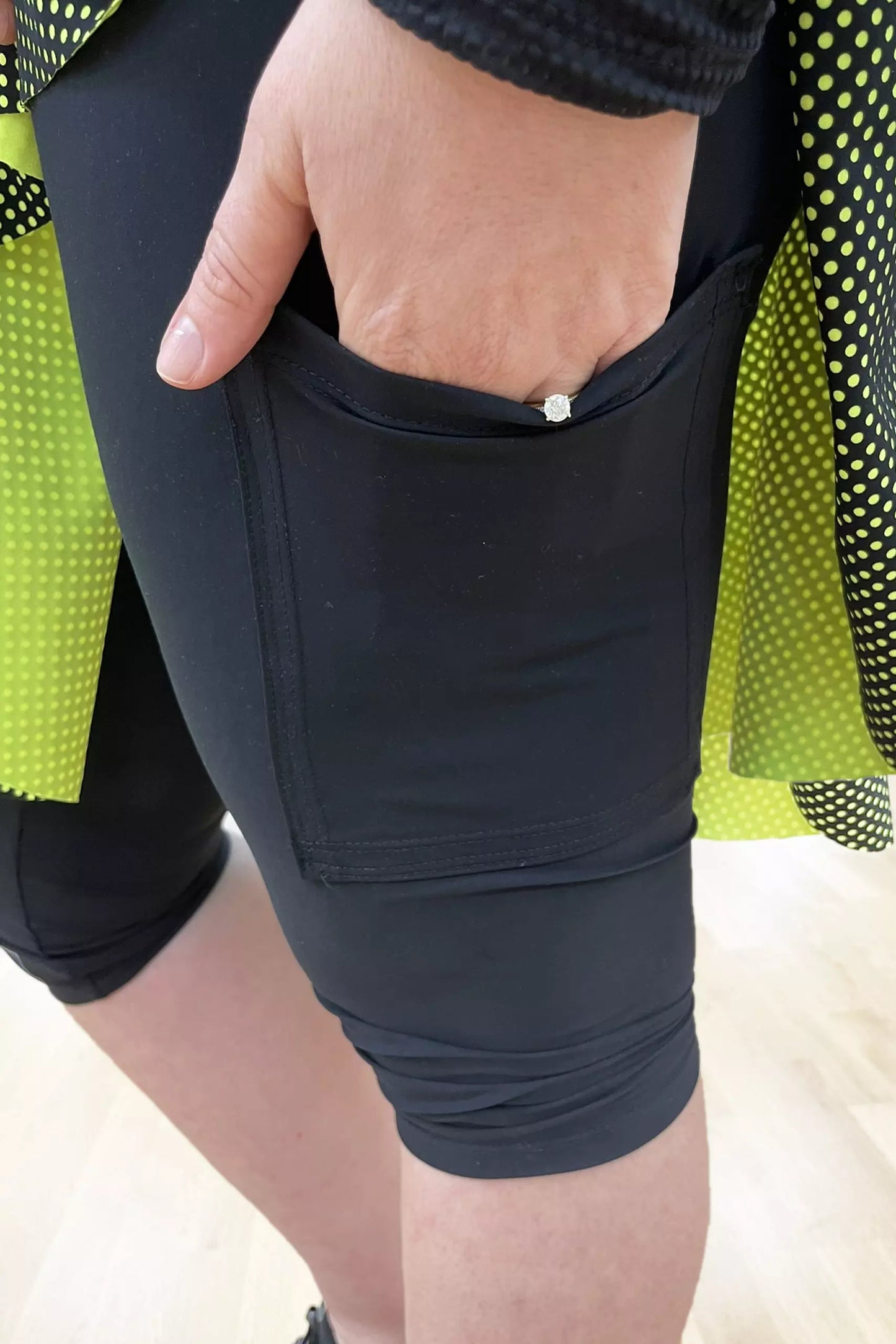 Fun Neon Yellow Asymmetrical Flair Skirt