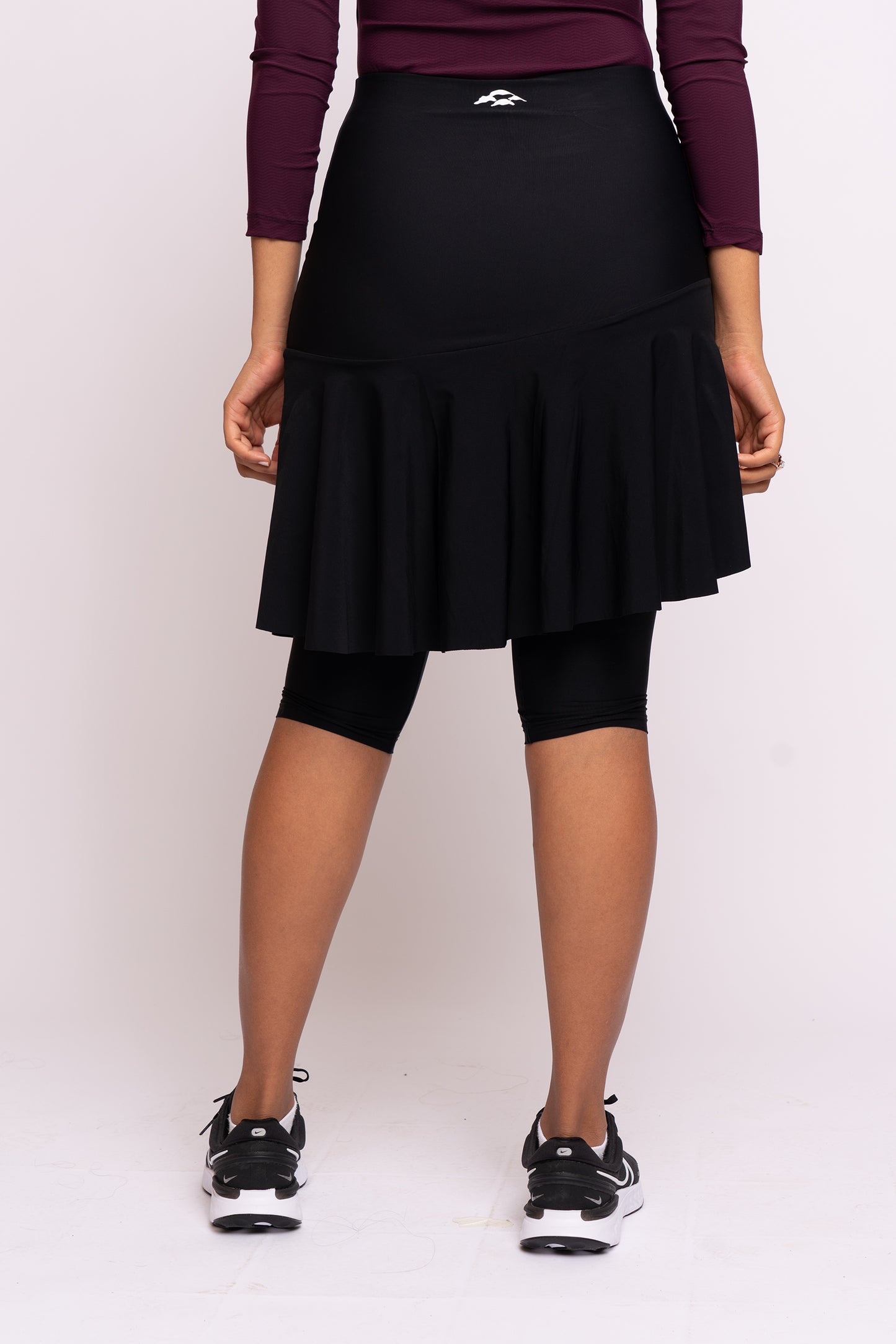 Tennis Flair Skirt - Black