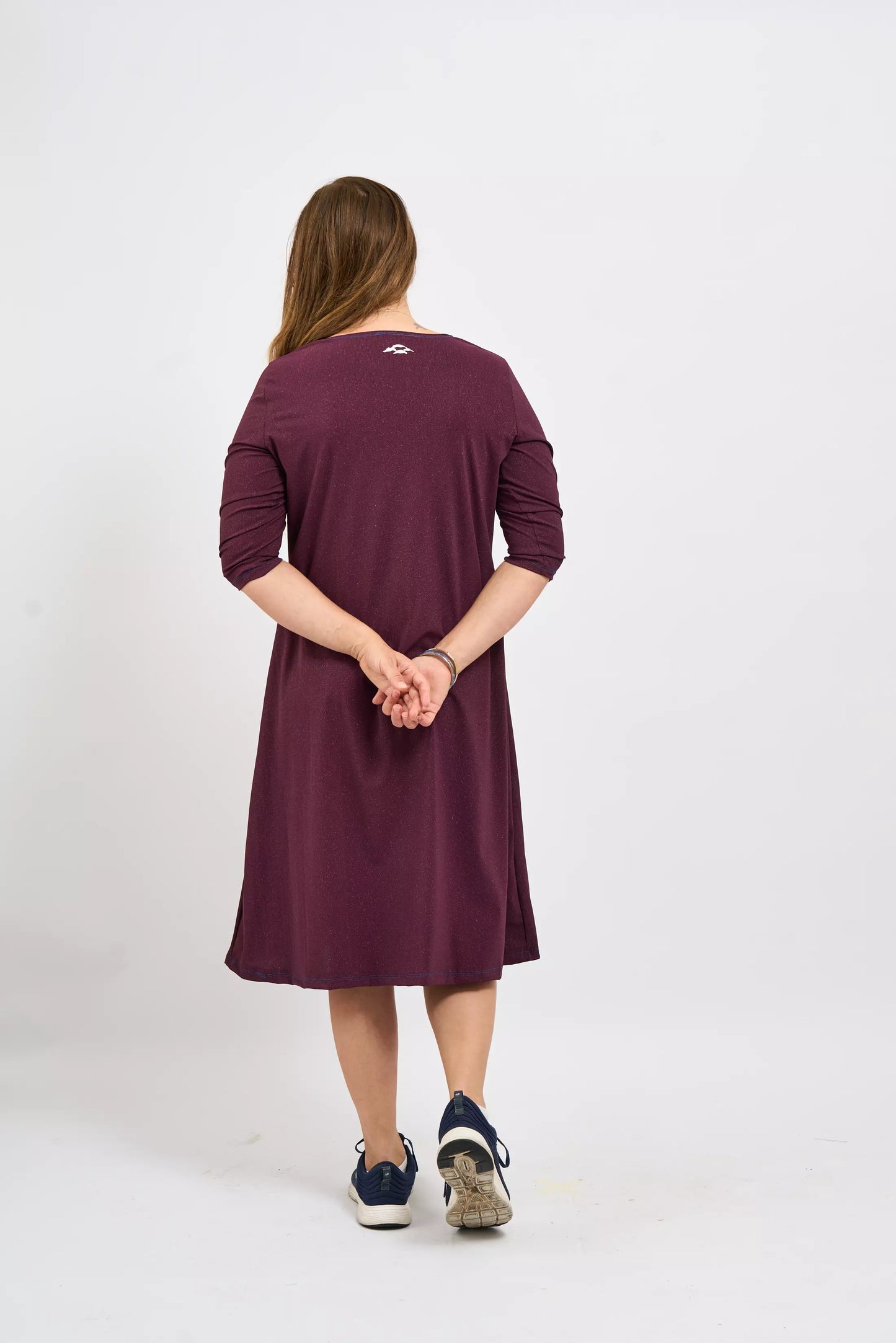 Plum Shimmer Lounging Dress