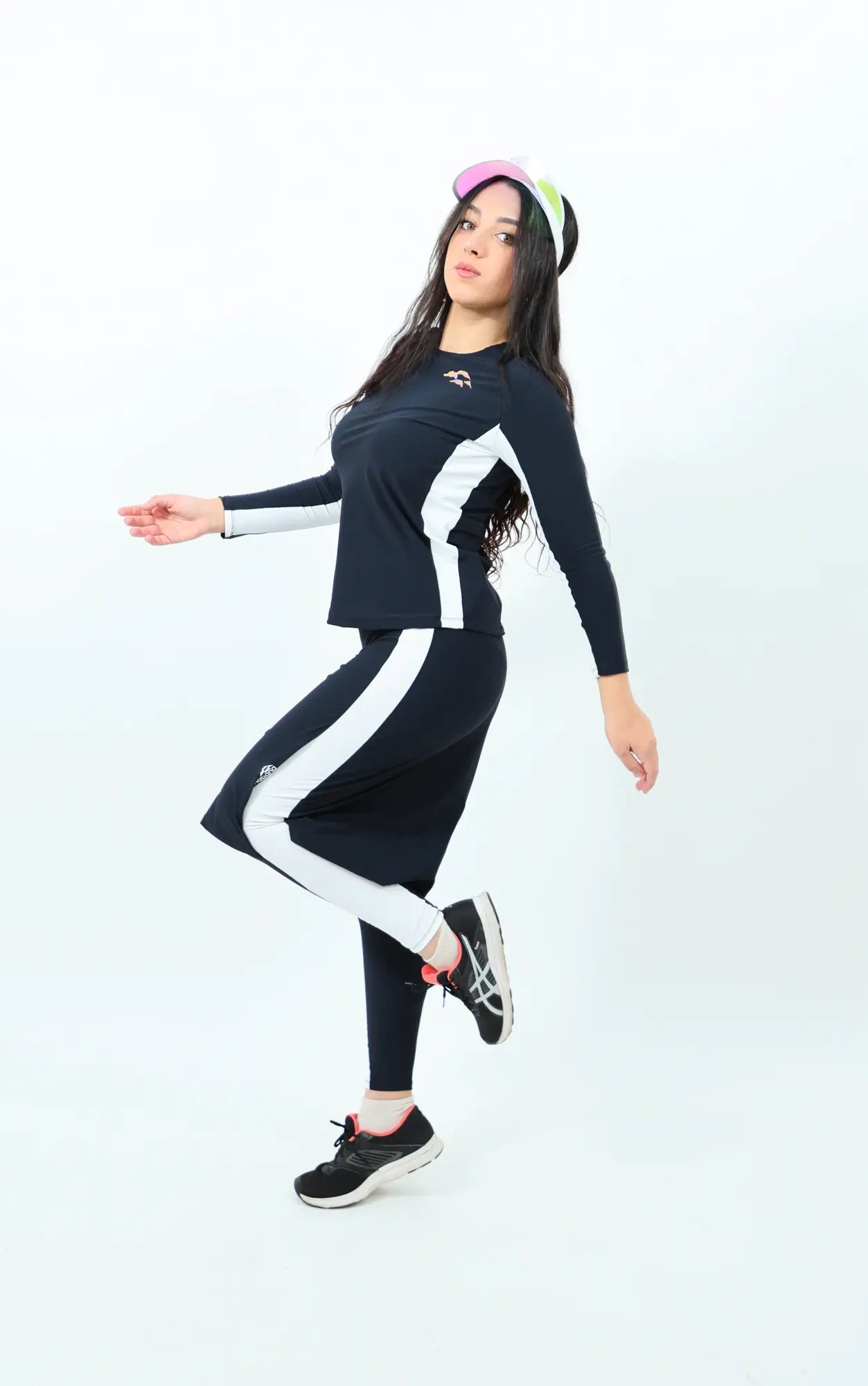 Black and White Skajort Triathlon Set