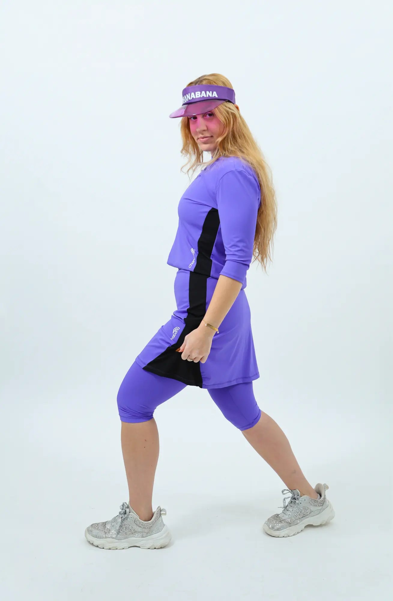 Purple Exercise Shirt- Long Torso