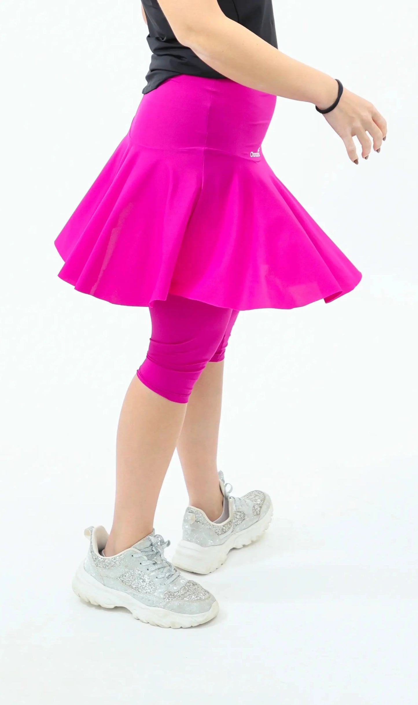 Magenta Tennis Flair Skirt