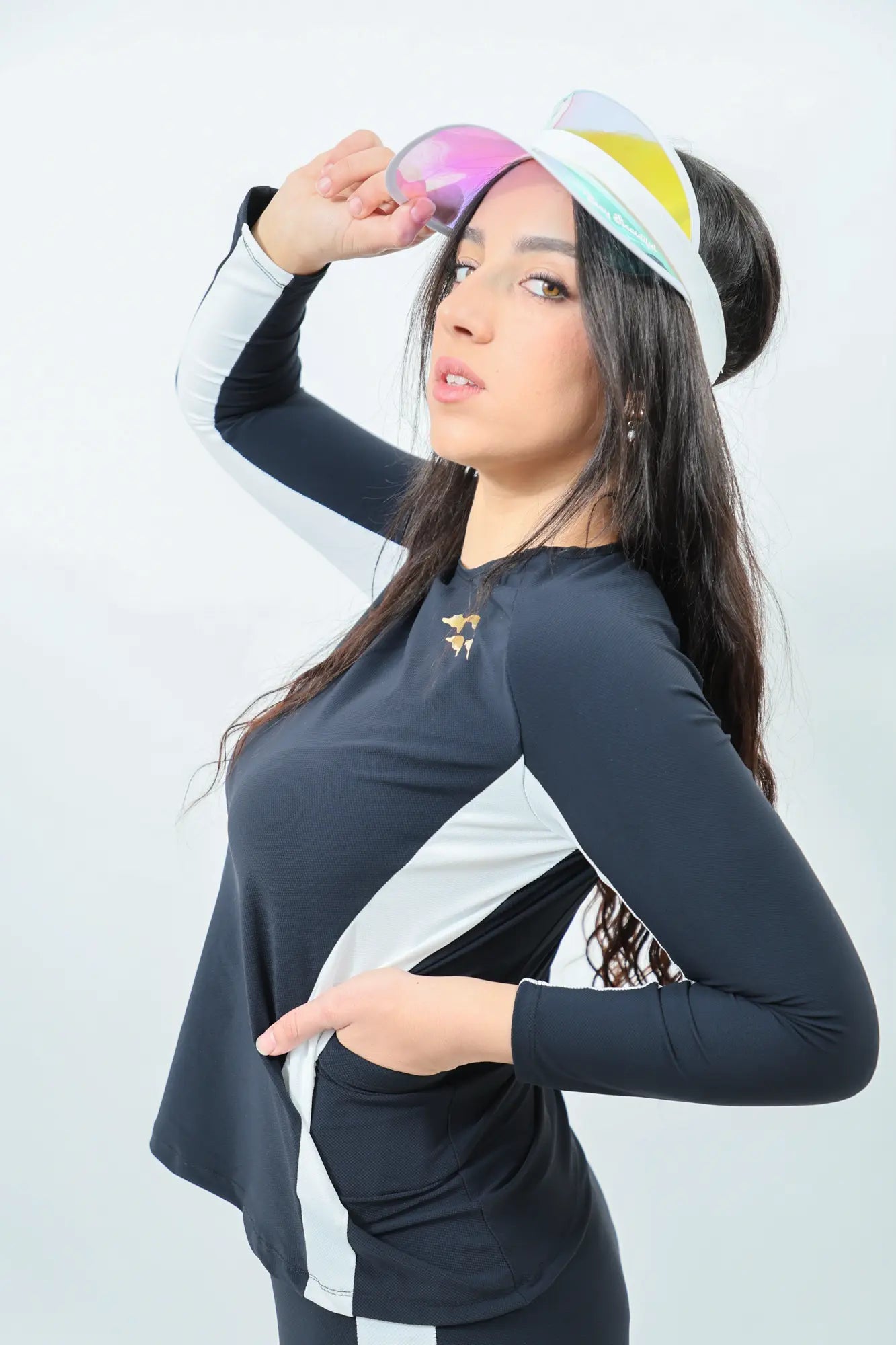 Black and White Skajort Triathlon Set