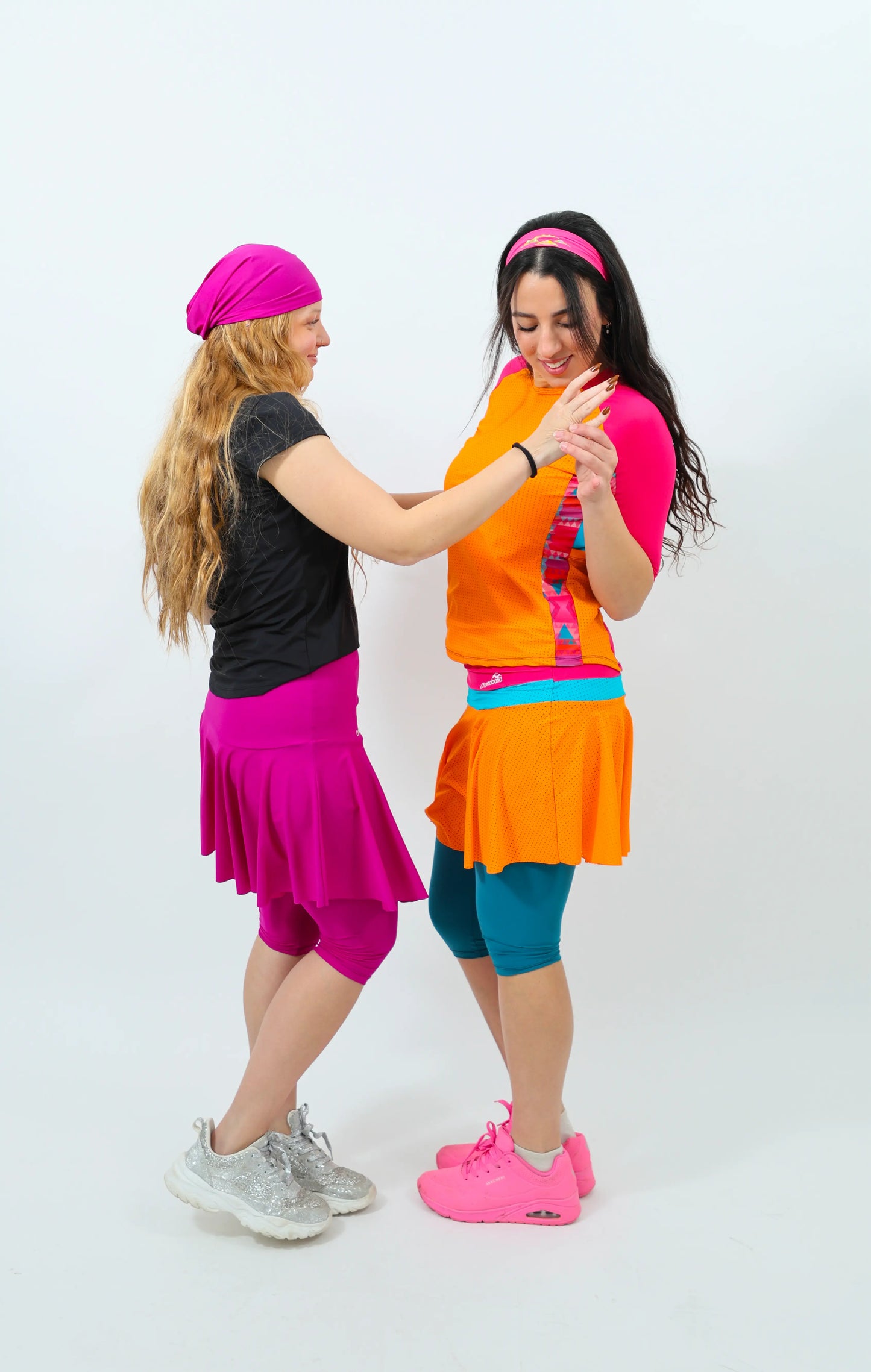 COLOR BLOCK Mesh Tennis Flair Skirt- Limited Edition!