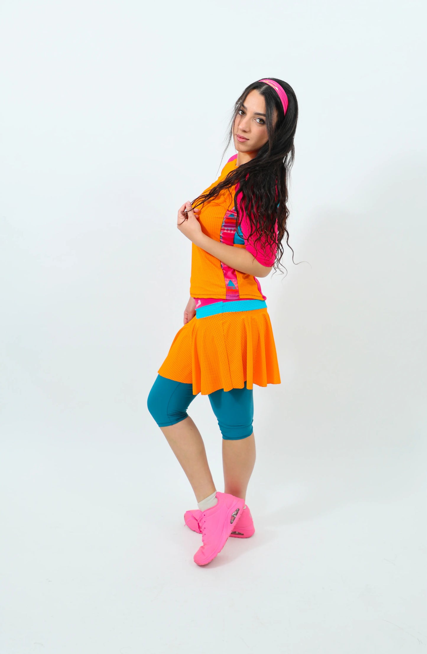 COLOR BLOCK Mesh Tennis Flair Triathlete Set