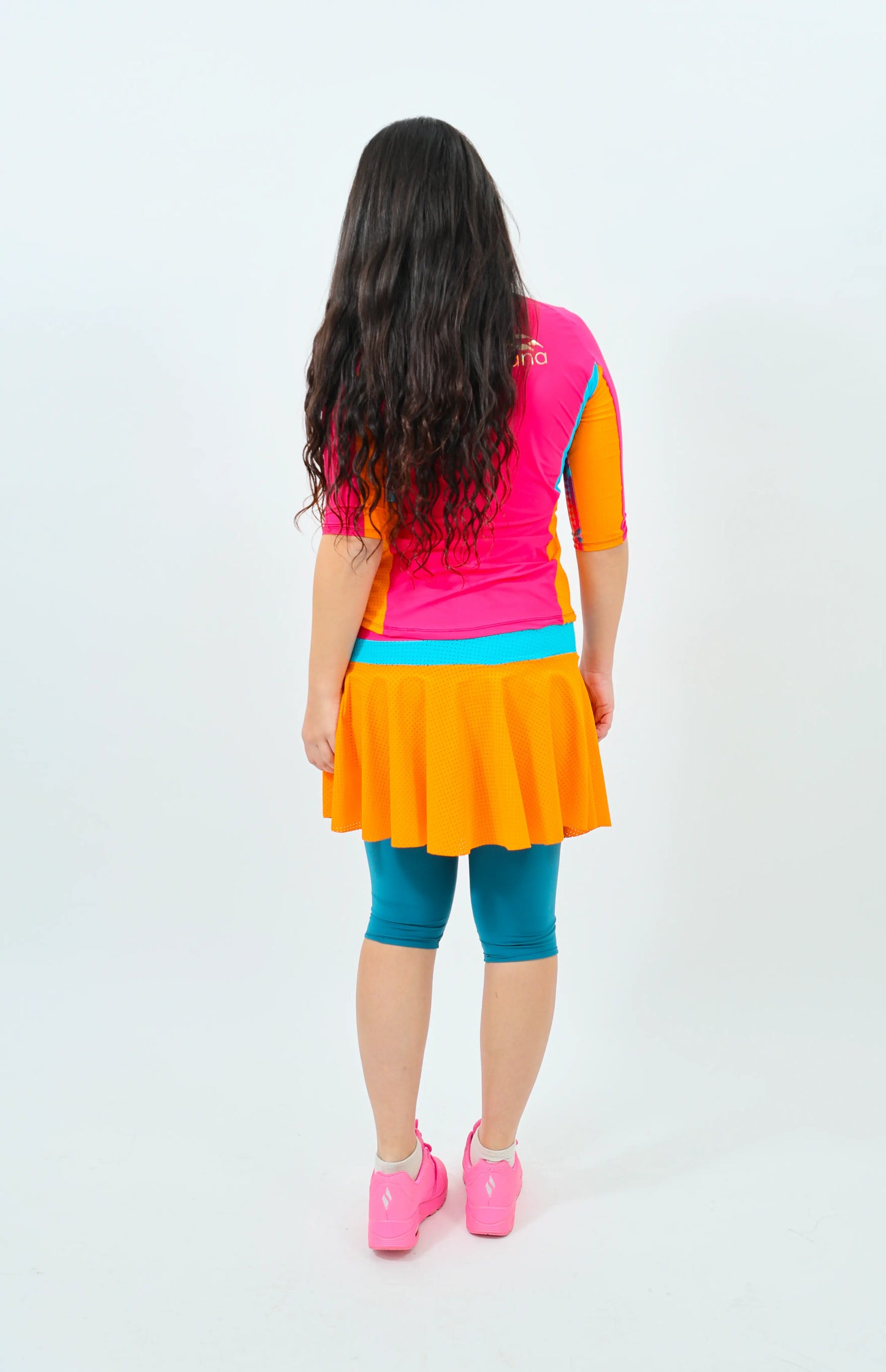 COLOR BLOCK Mesh Tennis Flair Skirt- Limited Edition!