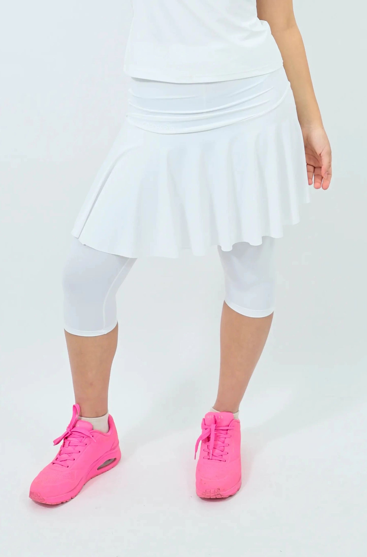 Classic White Tennis Flair Skirt