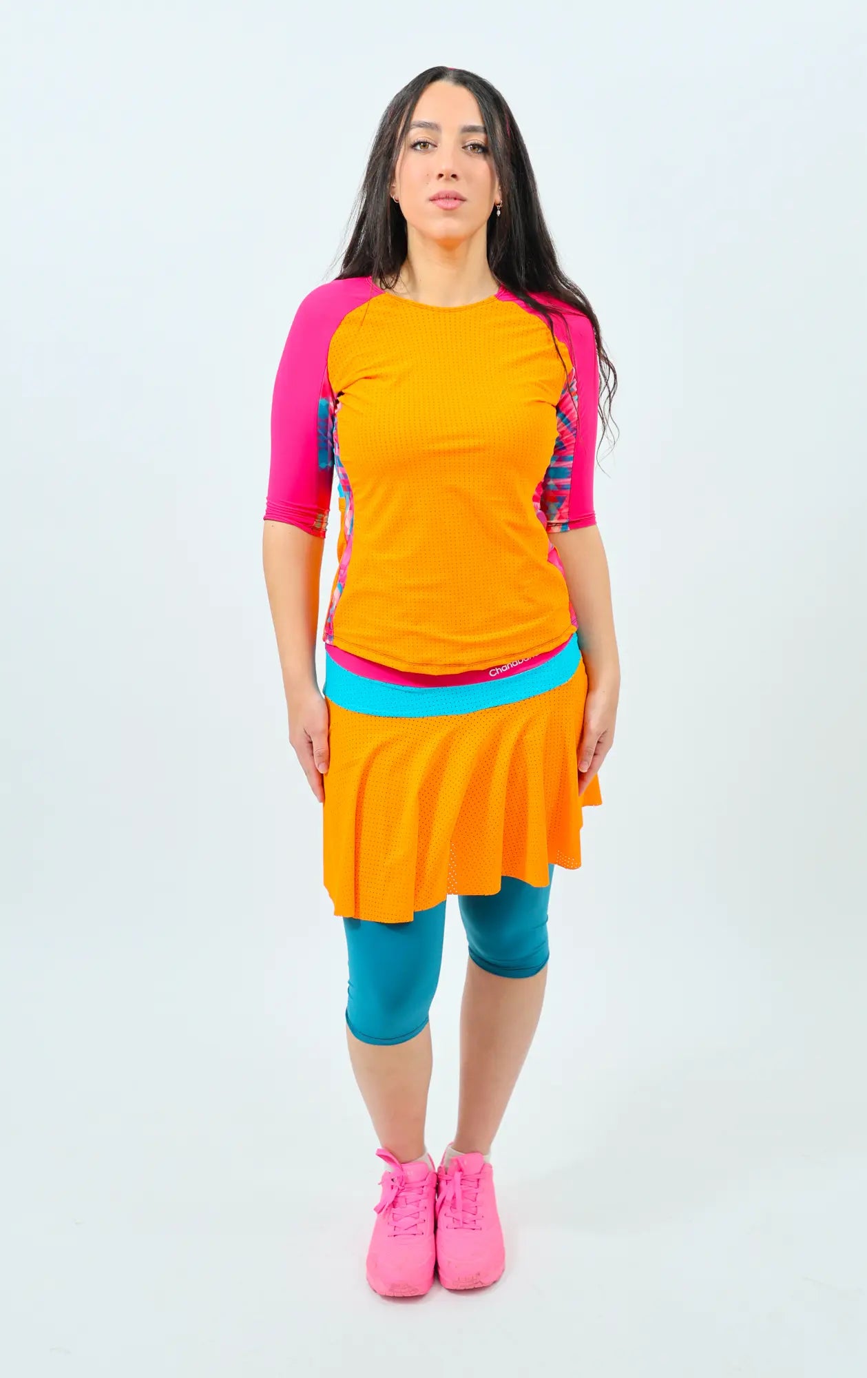 COLOR BLOCK Mesh Tennis Flair Triathlete Set