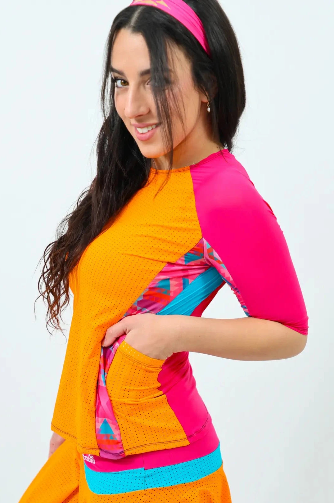 COLOR BLOCK Mesh Tennis Flair Triathlete Set