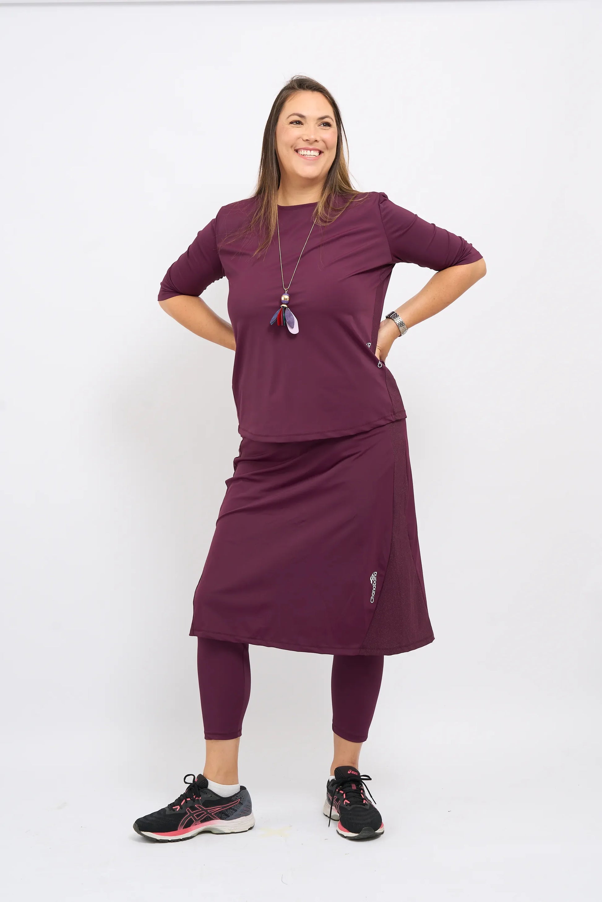 Plum Shimmer Skirt