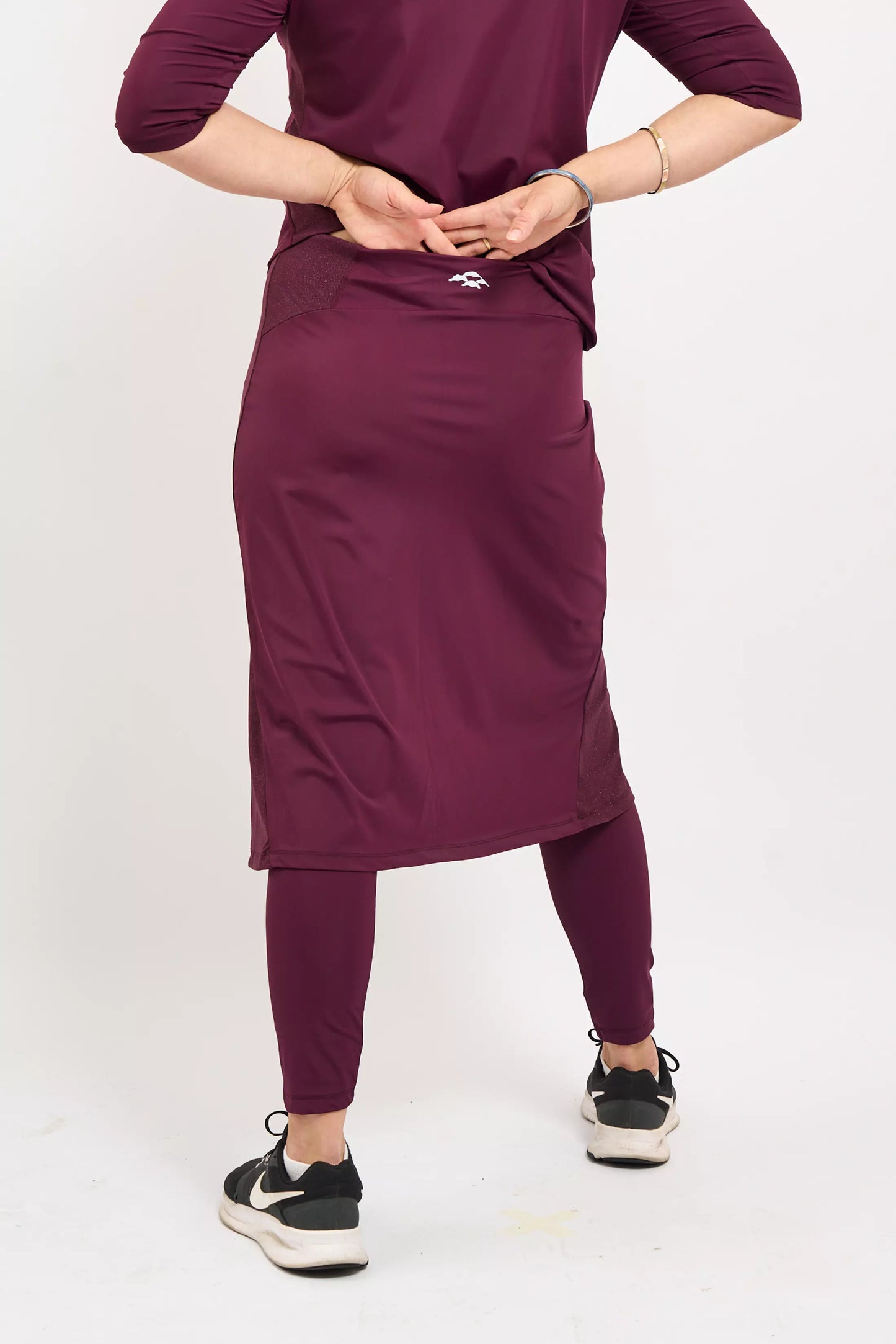 Plum Shimmer Leah Skirt