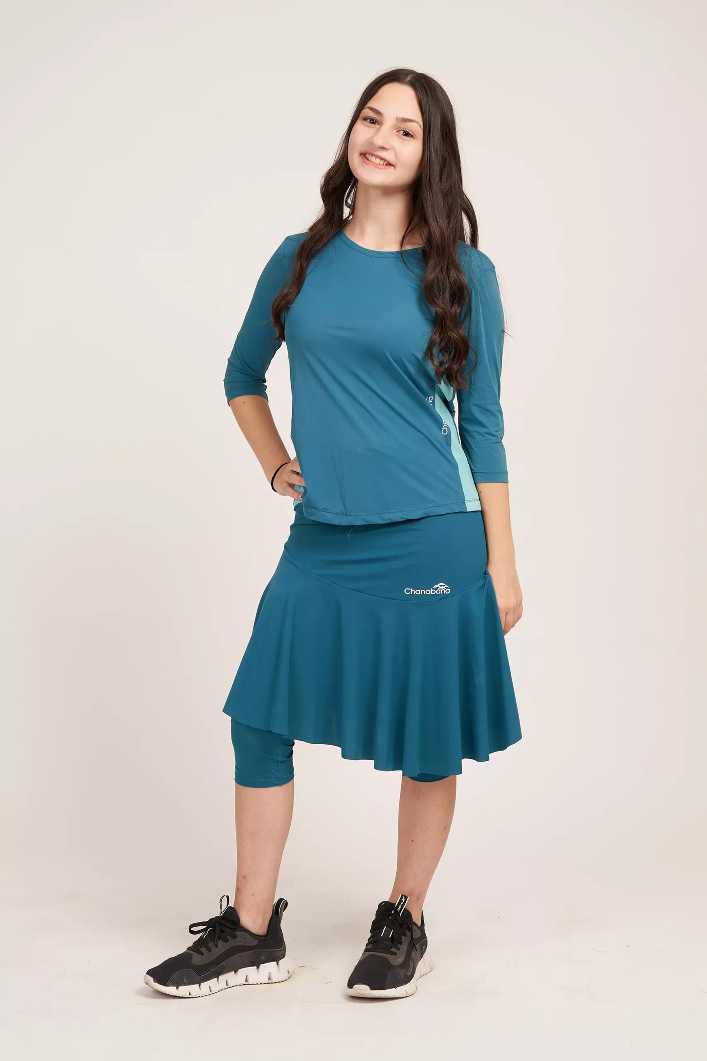 Tennis Flair Skirt - Teal