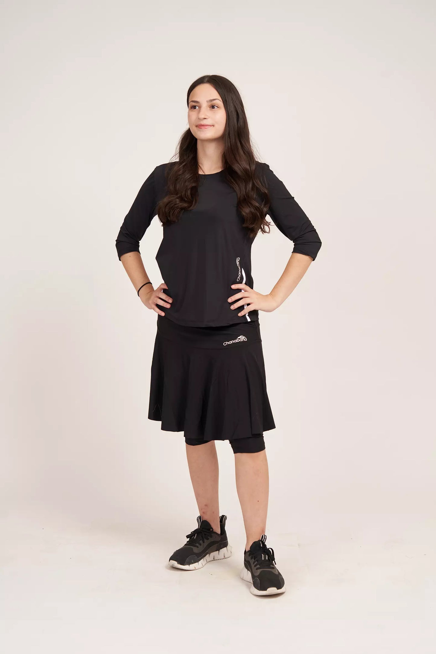 Tennis Flair Skirt - Black