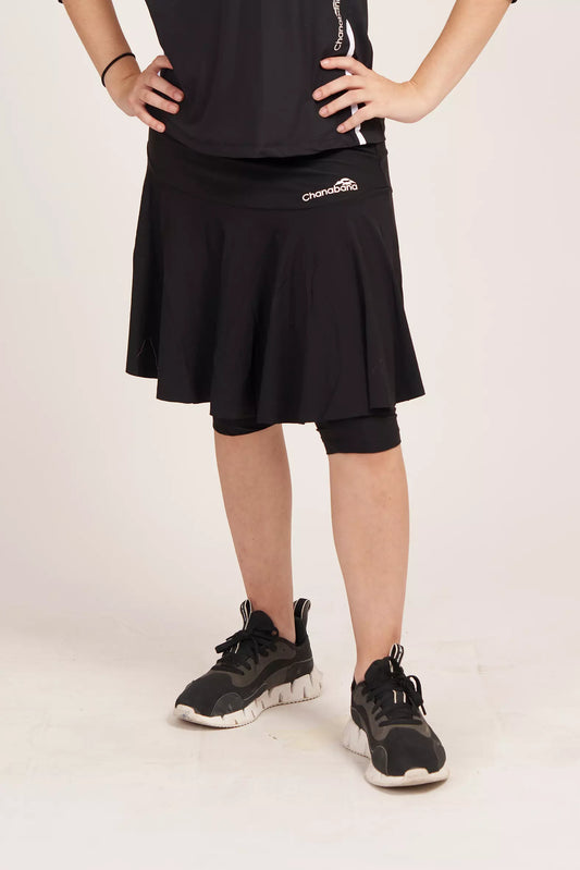 Tennis Flair Skirt - Black