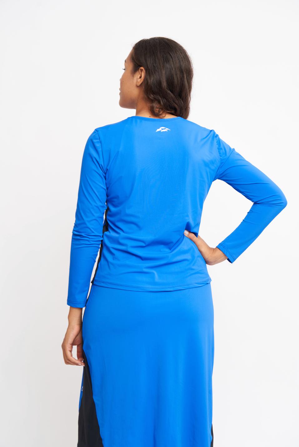 Blue and Black Leah Set Back by Chanabana Modest Activewear