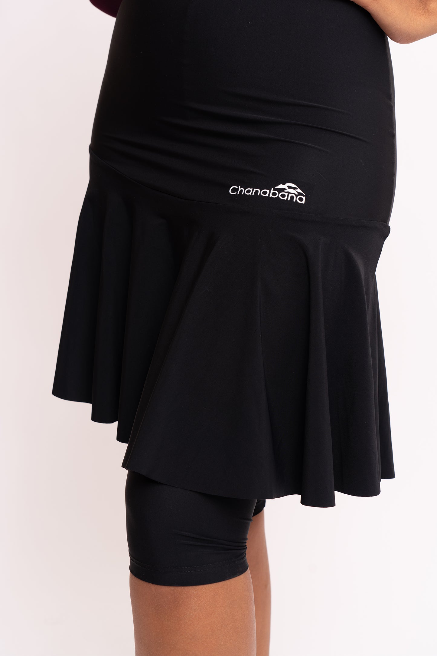 Tennis Flair Skirt - Black